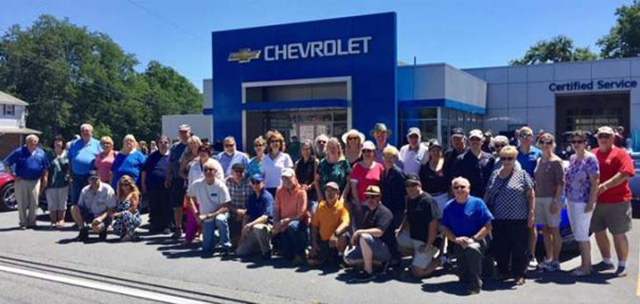 Group Photo At a Chevrolet Dealership