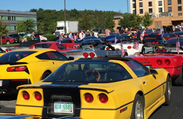 Corvettes At a Car Show